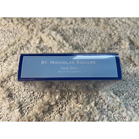 Snowman Coasters Set of 3 Christmas Snow Days St Nicholas Square Missing One - Picture 3 of 6